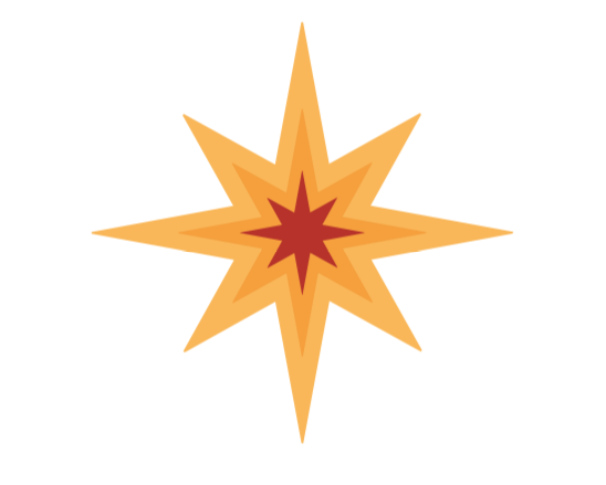 ArtSHINE star logo motif